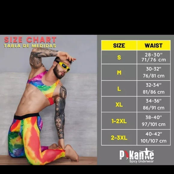 COPY - Hot Neon Pink Men's Mesh Tanga waist band Bikini briefs - Small - PiKant… - Picture 3 of 3